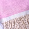 Fouta deluxe rosa details